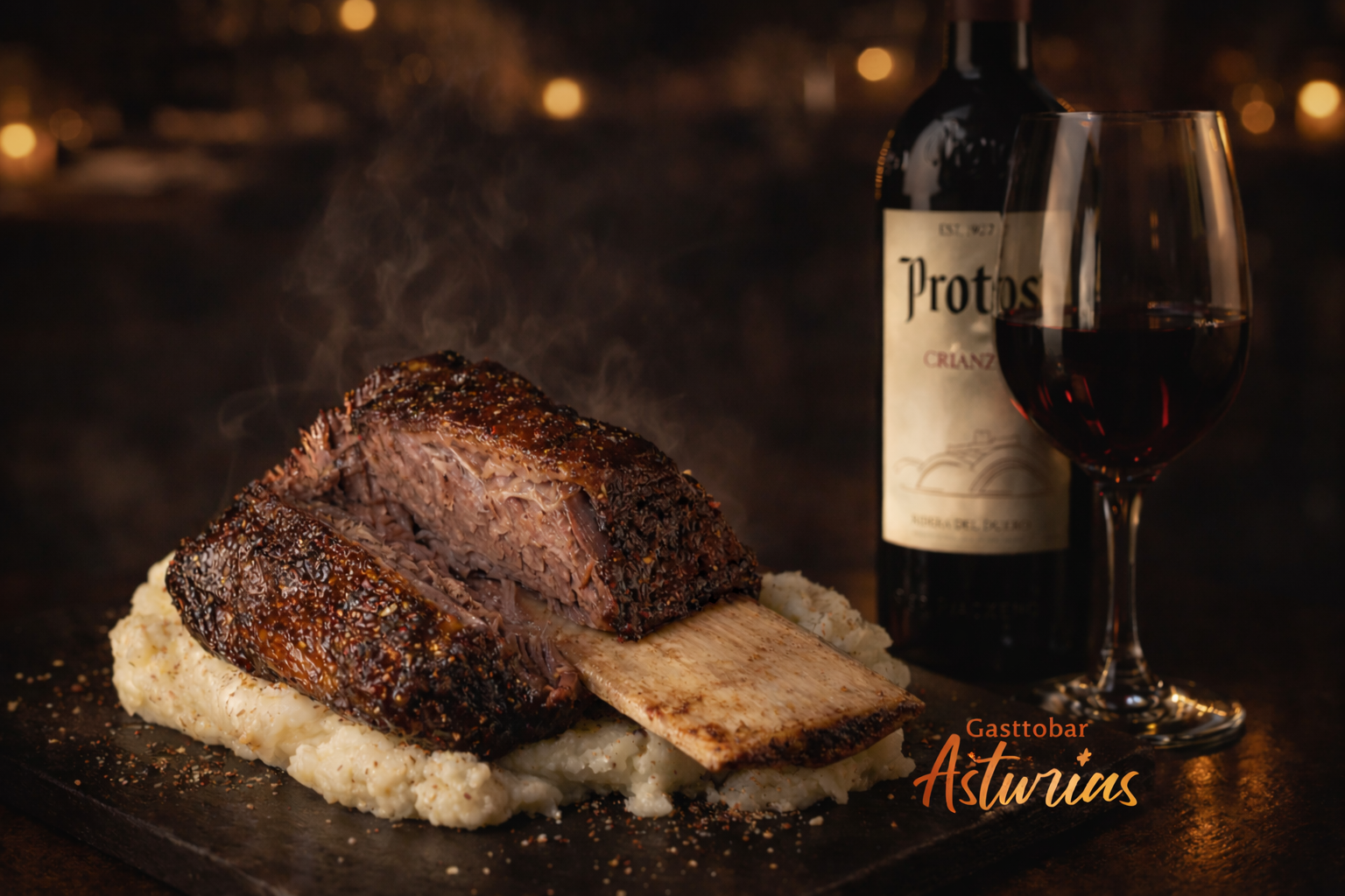 Costilla de Angus y Protos